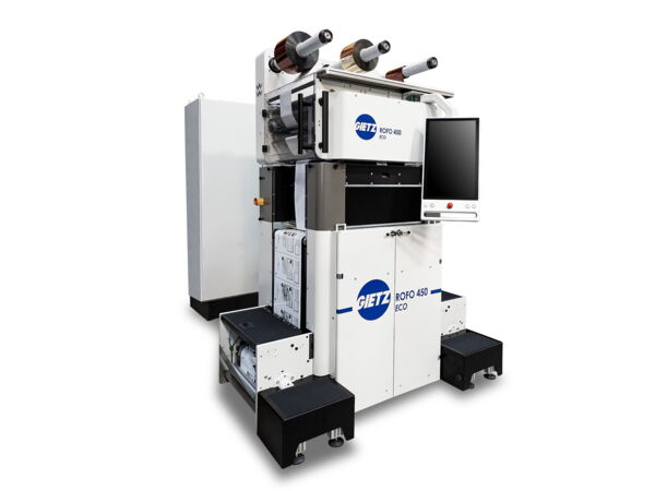 Gietz ROFO 450 ECO Flachbett Heissfolienprägemaschine ab Rolle