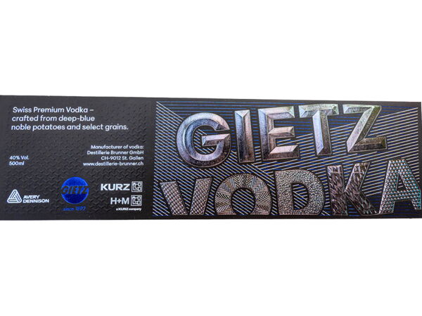 Gietz Vodka Label